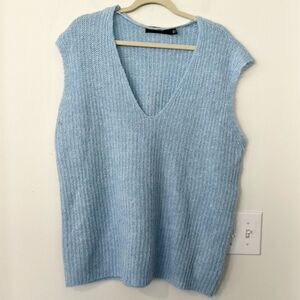 Vero Moda Powder Blue Vest Sweater M